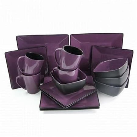 Fastfood 16 Piece Modern Premium Stoneware Dinnerware Set FA802550